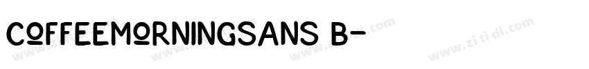 CoffeeMorningSans B字体转换